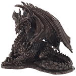 Декоративная статуэтка Дракон Dragon Dark Bronze Statuette варинант исполнения - 1 | Loft Concept в Брянске