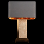 Настольная лампа с основанием из натурального камня c серым прямоугольным абажуром Lapis Tiburtinus варинант исполнения - 4 | Loft Concept в Брянске