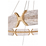 Люстра с 2-мя кольцами с текстурным природным рисунком IceFlame варинант исполнения - 3 | Loft Concept в Брянске