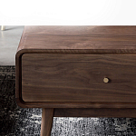 Кофейный стол из дерева с ящиком и нишей для хранения Coffee Walnut Table варинант исполнения - 5 | Loft Concept в Брянске