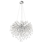 Люстра подвесная с прозрачными стеклянными подвесками в форме капель Диаметр 60 см Droplet Chandelier варинант исполнения - 12 | Loft Concept в Брянске