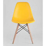 Пластиковый стул на ножках из массива бука Eames Yellow варинант исполнения - 4 | Loft Concept в Брянске