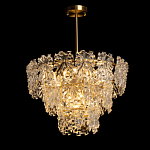 Люстра многоярусная с объемными прозрачными цветами Hanging Flowers варинант исполнения - 3 | Loft Concept в Брянске