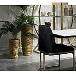 Стул обеденный велюровый черный с золотым каркасом Nobility варинант исполнения - 6 | Loft Concept в Брянске