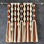 Дизайнерский Декор на стену с кисточками из хлопковых нитей wall panel Thread brushes варинант исполнения - 1 | Loft Concept в Брянске