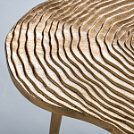 Металлический кофейный столик Puddle Gold варинант исполнения - 3 | Loft Concept в Брянске