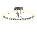 Люстра кольцевая потолочная с круглыми плафонами белого цвета PEARLS Suspension 60 варинант исполнения - 1 | Loft Concept в Брянске