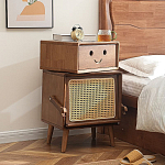 Тумбочка прикроватная деревянная Робот Robot Desk варинант исполнения - 1 | Loft Concept в Брянске