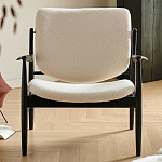 Кресло с каркасом и ножками из древесины и мягкими сиденьем и спинкой Venice варинант исполнения - 7 | Loft Concept в Брянске