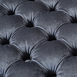 Пуф велюровый серый с каретной стяжкой Perennially варинант исполнения - 2 | Loft Concept в Брянске