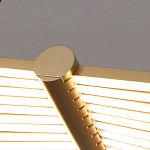 Люстра в виде распахнутых крыльев из тонких металлических планок Flight of Freedom варинант исполнения - 2 | Loft Concept в Брянске