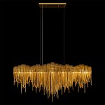 Люстра подвесная с металлическими дугами и длинными цепочками 115 см Atlantis Chain варинант исполнения - 5 | Loft Concept в Брянске