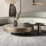 Комплект их 2-х круглых дизайнерских журнальных столов Difelap варинант исполнения - 1 | Loft Concept в Брянске