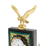 Настольный письменный набор из змеевика тёмно-зелёного цвета с декором в виде орла Successful Leader варинант исполнения - 3 | Loft Concept в Брянске