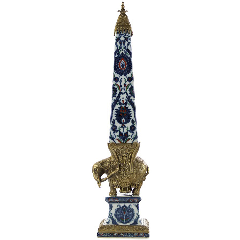 Статуэтка Painted Obelisk Elephant Мульти Бронза Статуэтка Painted Obelisk Elephant Мульти Бронза в Брянске | Loft Concept