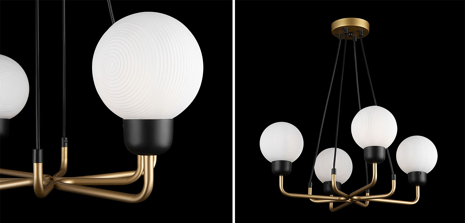 Люстра Andresa Chandelier 4 Balls Люстра Andresa Chandelier 4 Balls - Loft-Concept в Брянске