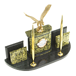 Настольный письменный набор из змеевика и бронзы с декором в виде орла Successful Leader варинант исполнения - 2 | Loft Concept в Брянске