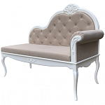 Рекомье со спинкой в стиле прованс Montmartre Provence Ottoman варинант исполнения - 3 | Loft Concept в Брянске