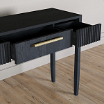 Элегантная Консоль Primo с выдвижным ящиком Черный дуб варинант исполнения - 5 | Loft Concept в Брянске