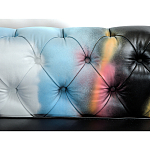 Диван в Лофт Честерфильд граффити из винтажной кожи GRAFFITI PARA Chesterfield варинант исполнения - 5 | Loft Concept в Брянске