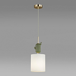 Подвесной светильник с декором в виде кактуса из керамики Opuntia D18 см варинант исполнения - 4 | Loft Concept в Брянске