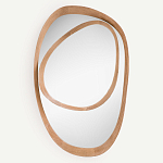 Ассиметричное зеркало в дубовой раме Infinity Symbol варинант исполнения - 1 | Loft Concept в Брянске