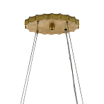 Люстра овальная в сочетании черного и золотого цвета Mesh Lighting варинант исполнения - 5 | Loft Concept в Брянске