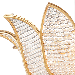 Люстра в форме тюльпана с лепестками из прозрачных стеклянных бусин Hanging Flowers варинант исполнения - 1 | Loft Concept в Брянске