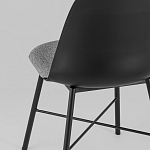 Стул из прочного пластика на металлическом основании Anora Black варинант исполнения - 6 | Loft Concept в Брянске