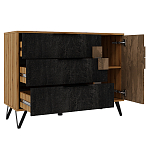 Комод с 3-мя ящиками и дверцей Stone Effect варинант исполнения - 3 | Loft Concept в Брянске