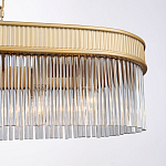 Люстра подвесная овальная со стеклянными трубками Длина 100 см Nembus варинант исполнения - 3 | Loft Concept в Брянске