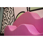 Дизайнерский модульный диван волнистой формы с цветным принтом Poltronova Superonda Sofa варинант исполнения - 11 | Loft Concept в Брянске