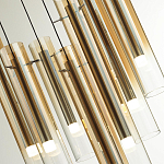 Люстра каскадная с 7-ю цилиндрическими плафонами из стекла Luminous Cylinders варинант исполнения - 5 | Loft Concept в Брянске