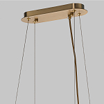 Люстра подвесная с овальными подвесками из стекла дымчатого цвета Harlow Crystal Round варинант исполнения - 6 | Loft Concept в Брянске