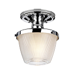 Потолочный светильник для ванных комнат с плафоном из прессованного фактурного стекла Quoizel варинант исполнения - 1 | Loft Concept в Брянске