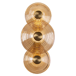 Бра со стеклянными плафонами янтарного цвета в форме дисков Savio Glass Disc варинант исполнения - 1 | Loft Concept в Брянске