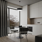 Подвесной светильник круглый черного цвета из металла  Vita Cuna варинант исполнения - 7 | Loft Concept в Брянске