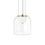 Подвесной светильник с цилиндрическим прозрачным стеклянным плафоном Grada Light варинант исполнения - 1 | Loft Concept в Брянске