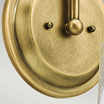 Бра с прозрачным стеклянным абажуром в форме цилиндра Kichler варинант исполнения - 10 | Loft Concept в Брянске