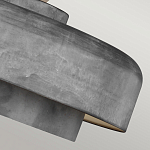 Подвесной светильник с массивным круглым стальным плафоном серого цвета в индустриальном стиле на цепи Feiss варинант исполнения - 7 | Loft Concept в Брянске