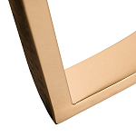 Консоль с белая овальная с мраморной столешницей Thoroughbass  варинант исполнения - 3 | Loft Concept в Брянске