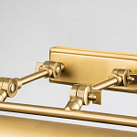 Светильник для картин цвета состаренная латунь с широким плафоном на прямоугольном основании Elstead Lighting варинант исполнения - 3 | Loft Concept в Брянске