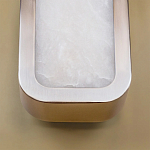 Бра в металлическом корпусе с рассеивателем из бежевого алебастра Cryptocrystalline Stone варинант исполнения - 4 | Loft Concept в Брянске