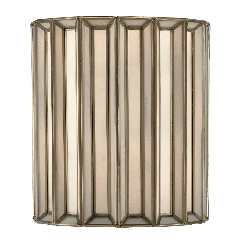 Бра настенное с фактурным каркасом Soft Glow Lamps Молочный Латунь в Брянске | Loft Concept 