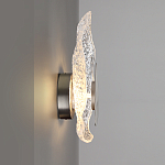 Бра с рельефным волнообразным стеклянным плафоном и вставкой из мрамора Liquid Stone варинант исполнения - 7 | Loft Concept в Брянске