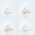 Плитка с узором Поганки варинант исполнения - 1 | Loft Concept в Брянске