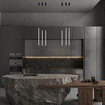 Подвсеной светильник светодиодный металлический цилиндрической формы черно-белый Trumpet tube варинант исполнения - 5 | Loft Concept в Брянске