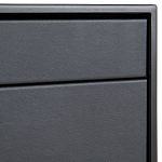 Комод из металла и кожи Guarin Chest of Drawers варинант исполнения - 4 | Loft Concept в Брянске
