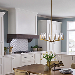 Люстра с 6-ю прозрачными цилиндрическими плафонами Kichler варинант исполнения - 6 | Loft Concept в Брянске