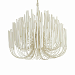 Люстра белая с несколькими ярусами деревянных палочек Bright Wooden Chandelier варинант исполнения - 1 | Loft Concept в Брянске